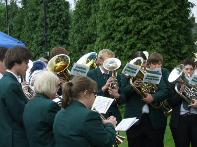 Band outdoors